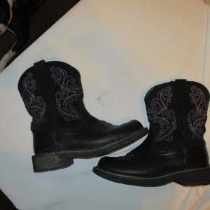 Ariat Shoes - Ariat Black Leather Cowboy Boot SZ 8.5 B Ariat Shoes - Ariat Black Leather Cowboy Boot SZ 8.5 B